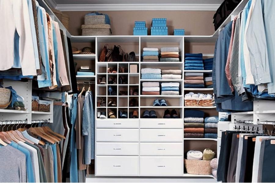 Wardrobe In White Melamine