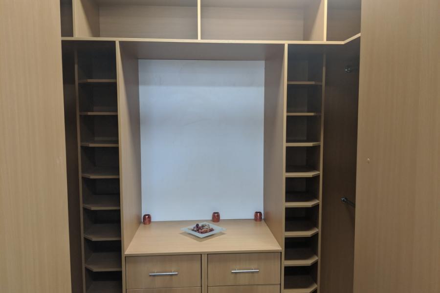 Walk In Wardrobe In Beech