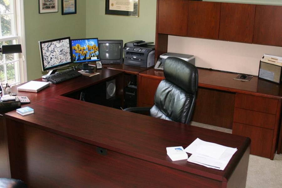 Jarrah Timber Desk Wardrobe