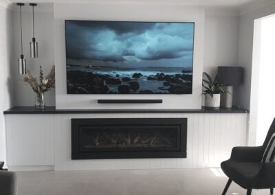 Fireplace Cabinet Painted