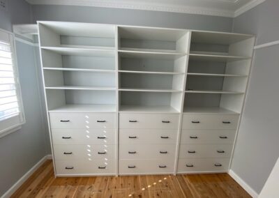 Custom White Melamine Wardrobe