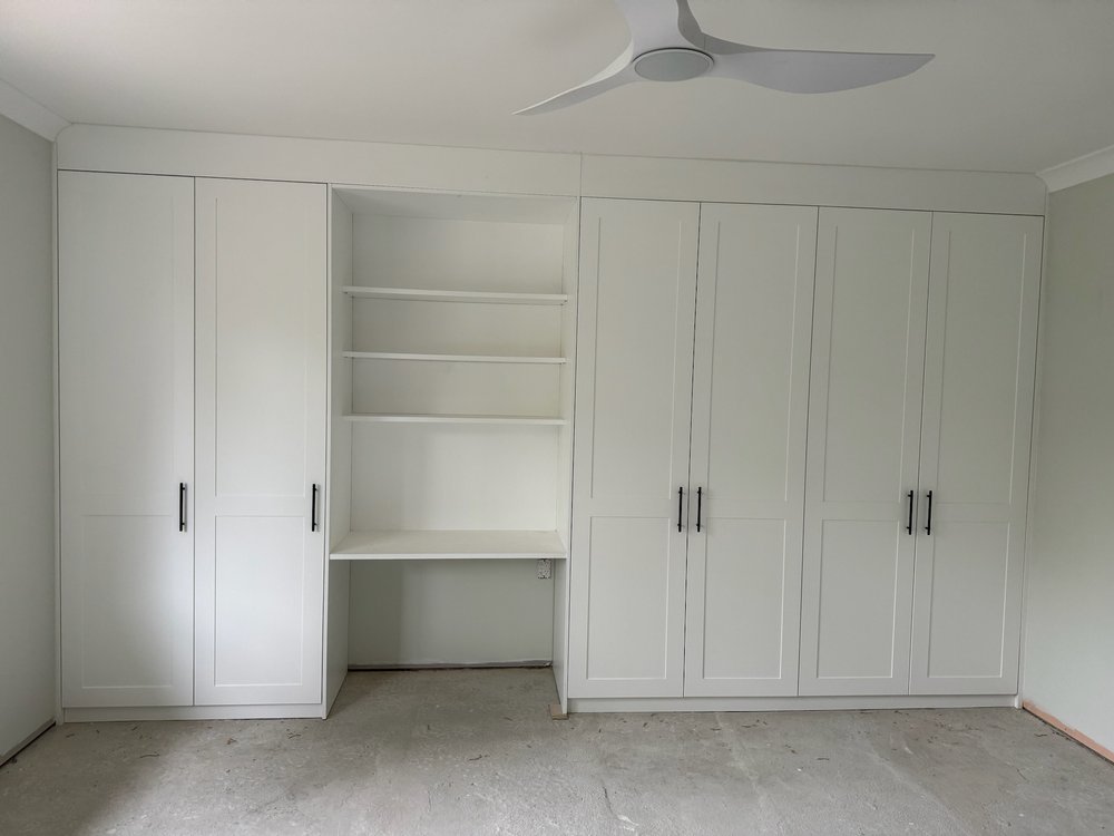 Hinged Cabinets with Study Desk