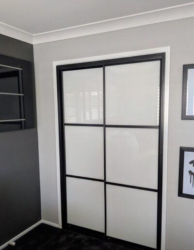 Shoji Sliding Doors with Black Frame