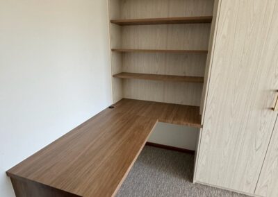 Wardrobe with External Corner Desk